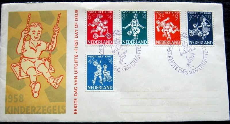 Kinderzegels 1958 E36, Verzenden, Onbeschreven, Nederland