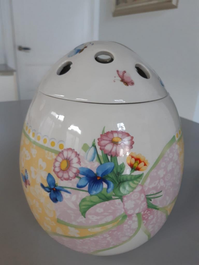 Grote Ei Vaas met Strik Villeroy & Boch Spring Decoration, Ophalen of Verzenden