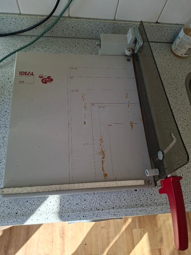 Ideal 1036 papier/foto snijder, Ophalen, Gebruikt, Materiaal