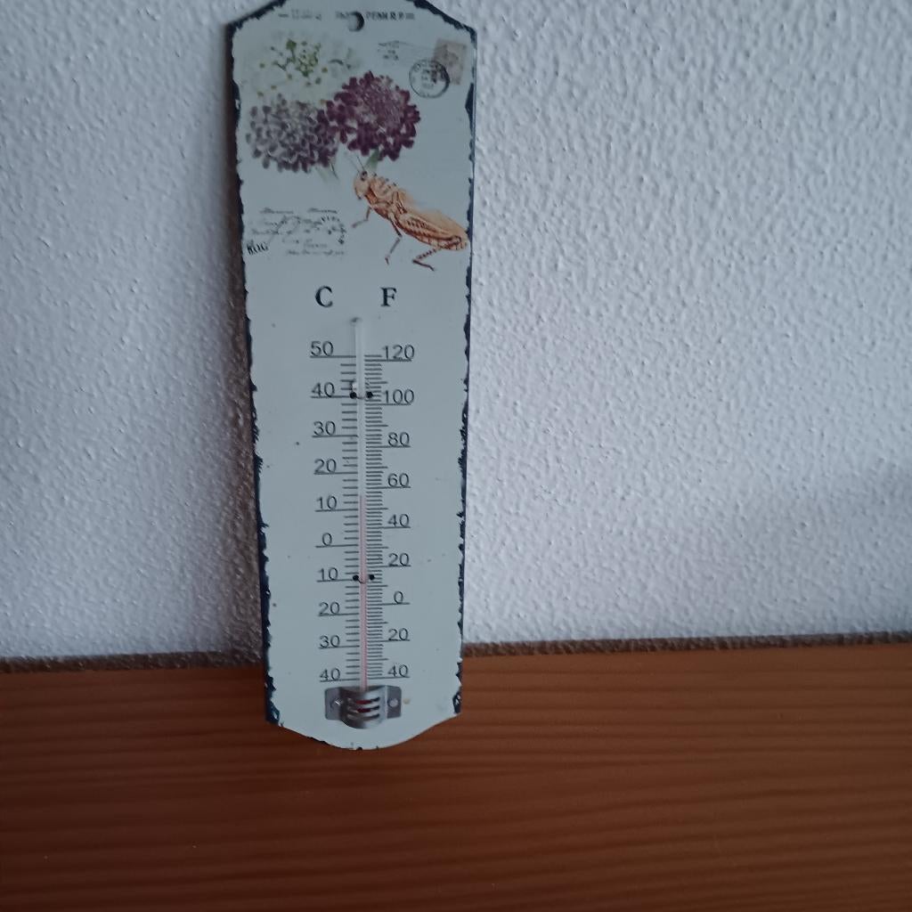 thermometer, binnen of buiten,, Ophalen of Verzenden, Zo goed als nieuw, Binnenthermometer