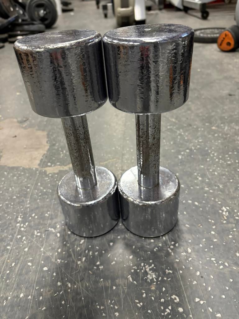 2 x 7 kg Chrome dumbbells dumbbell set gewichten, Dumbbell, Gebruikt, Chrome, Dumbbells