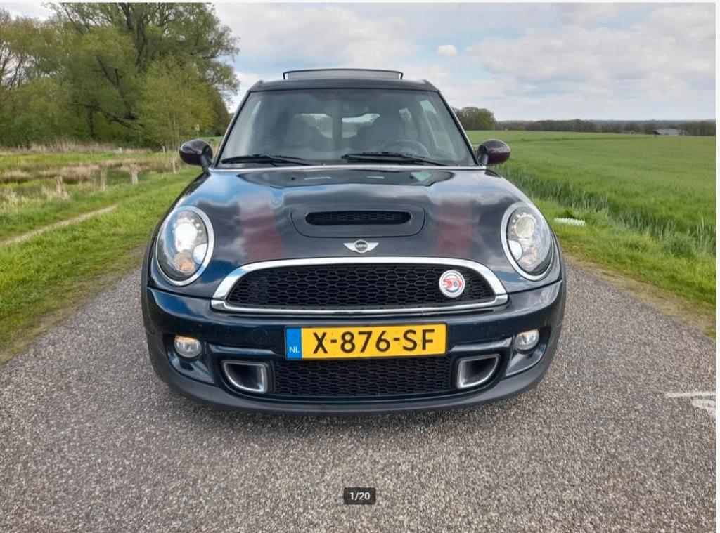 Mini Clubman S Turbo Limited Hampton Edition 2011 Blauw, Auto's, Euro 5, Leder, Stationwagon, Particulier