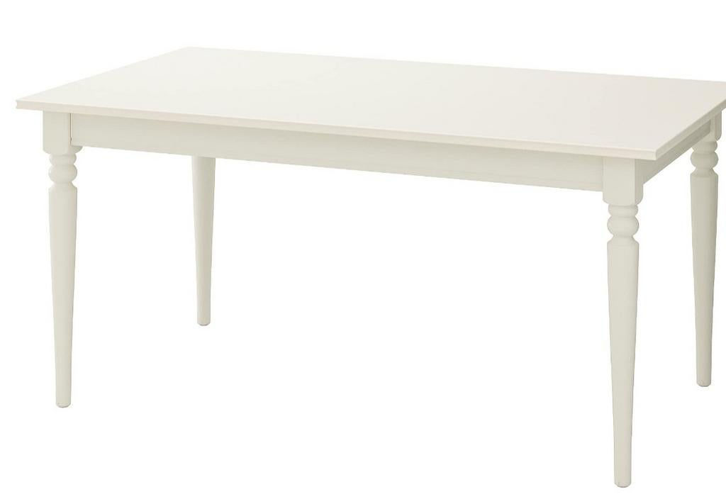 Ikea Ingatorp Uitschuifbare Tafel 155/215x85 cm, Ophalen, Gebruikt, Klassiek, 50 tot 100 cm