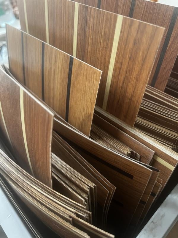 Bootvloer opknappen Teak look HPL zwarte of crème bies, Ophalen of Verzenden, Nieuw, Interieur en Kussens