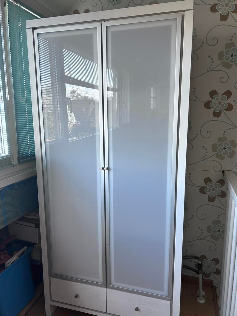 Whitewash babykamer hang- en legkast, Gebruikt, 100 tot 150 cm, 150 tot 200 cm, Overige houtsoorten