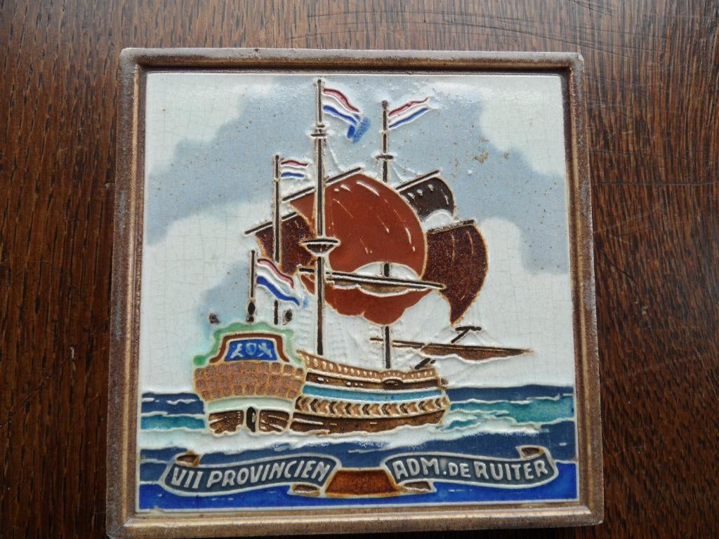 westraven  scheepvaart  adm.de ruijter als nieuw  10x10cm, Ophalen of Verzenden