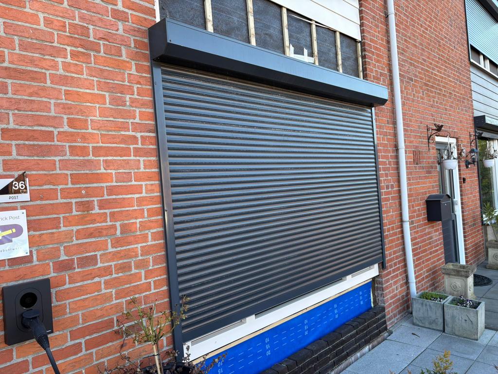 Antraciet Verano rolluik met Somfy motor (2.68x1.90m), Gebruikt, Ophalen of Verzenden, 200 cm of meer, Grijs