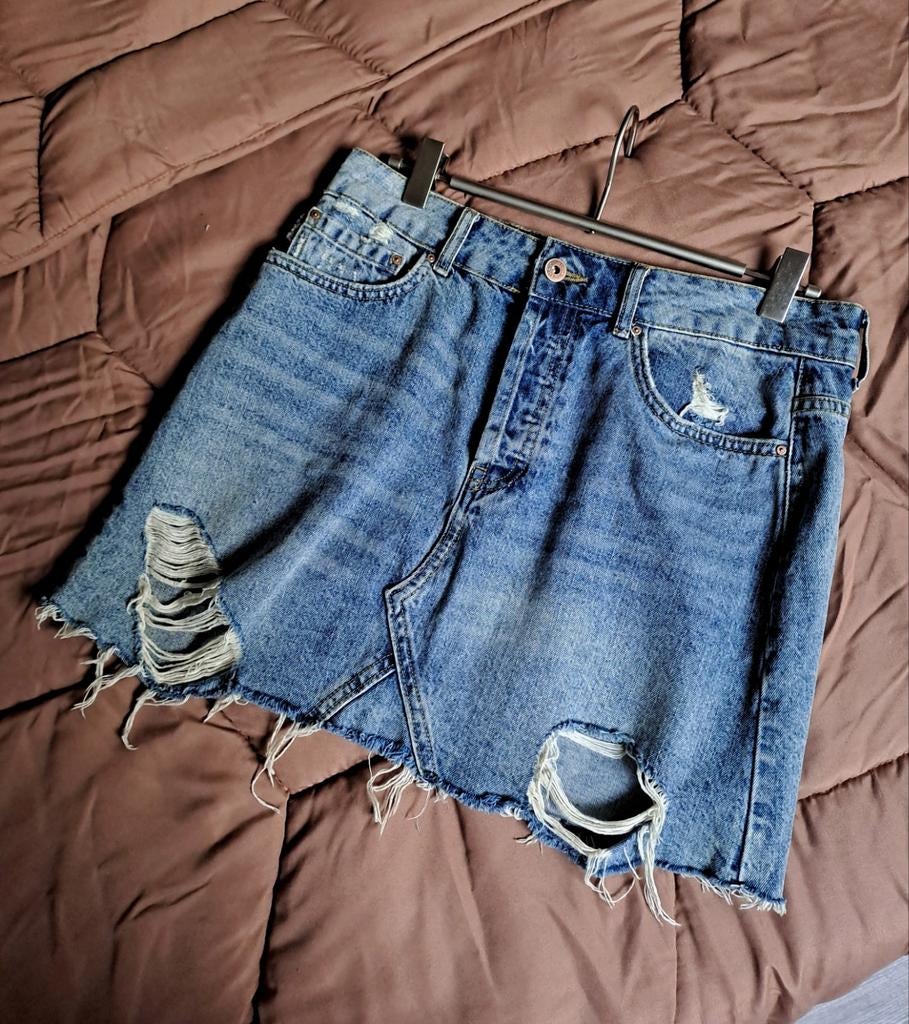 Zara Spijkerrokje!, Blauw, Zara, Ophalen of Verzenden, Zo goed als nieuw