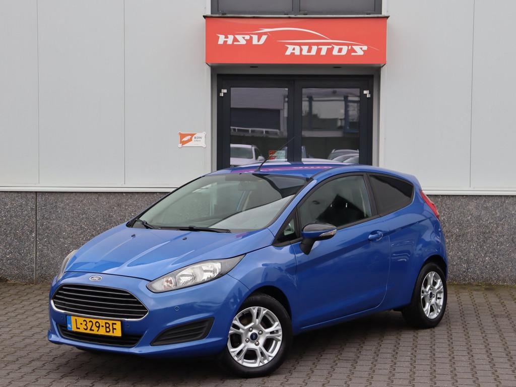 Ford Fiesta 1.0 Titanium airco LM radio/cd, Euro 5, Gebruikt, 31 €/maand, Blauw