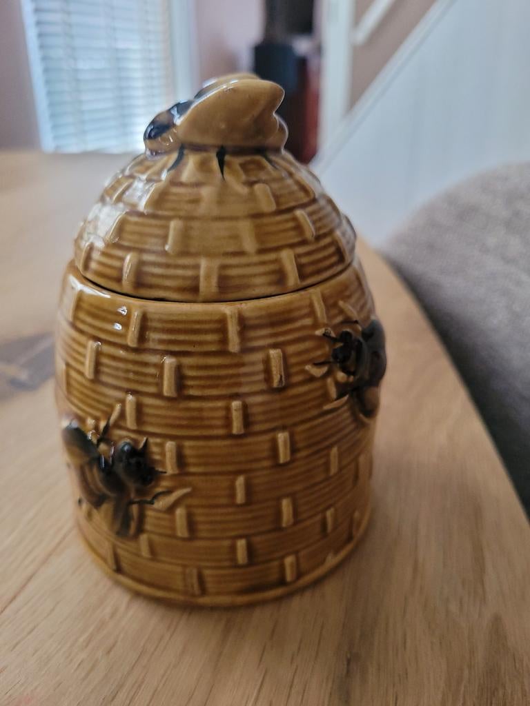 Oud beienpotje - Honingpot in de vorm van een bijenkorf, Ophalen of Verzenden