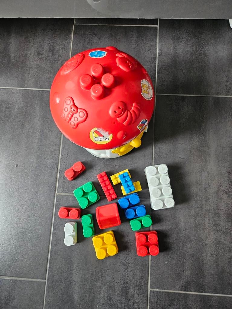 Duplo blokken met Smurfen huisje opbergdoos, Kinderen en Baby's, Ophalen, Duplo