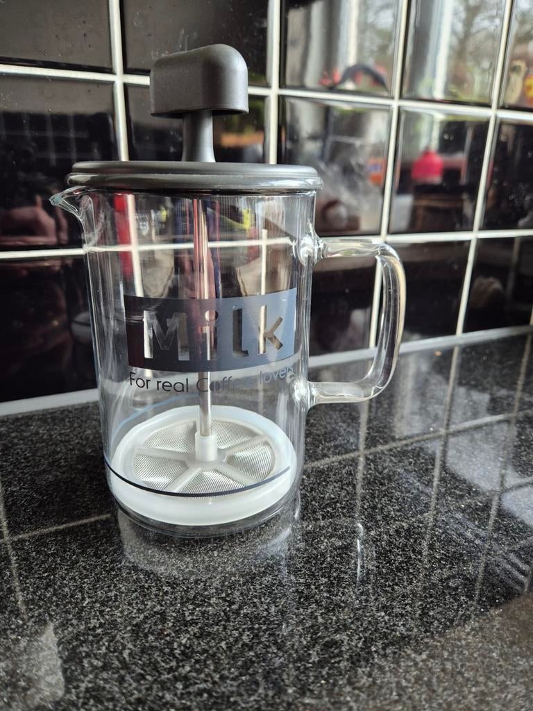 Melk opschuim kannetje, Glas of Glazen, Ophalen of Verzenden, Overige stijlen, Glas