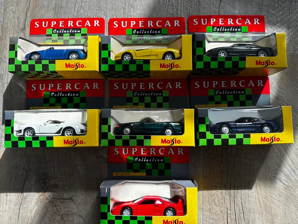 Maisto supercar collection 1:38 speelgoed, Ophalen of Verzenden, Zo goed als nieuw
