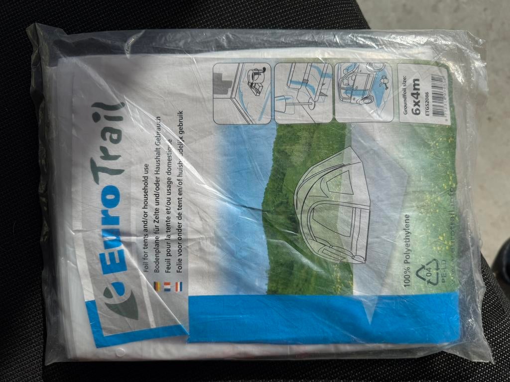 Plasic onder de tent kamperen, Caravans en Kamperen, Tenten, Ophalen, Nieuw