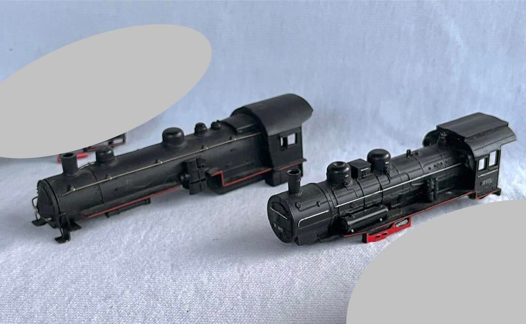 2 kappen/opbouw stoomloks, Overige merken, Gebruikt, Locomotief, Gelijkstroom of Wisselstroom