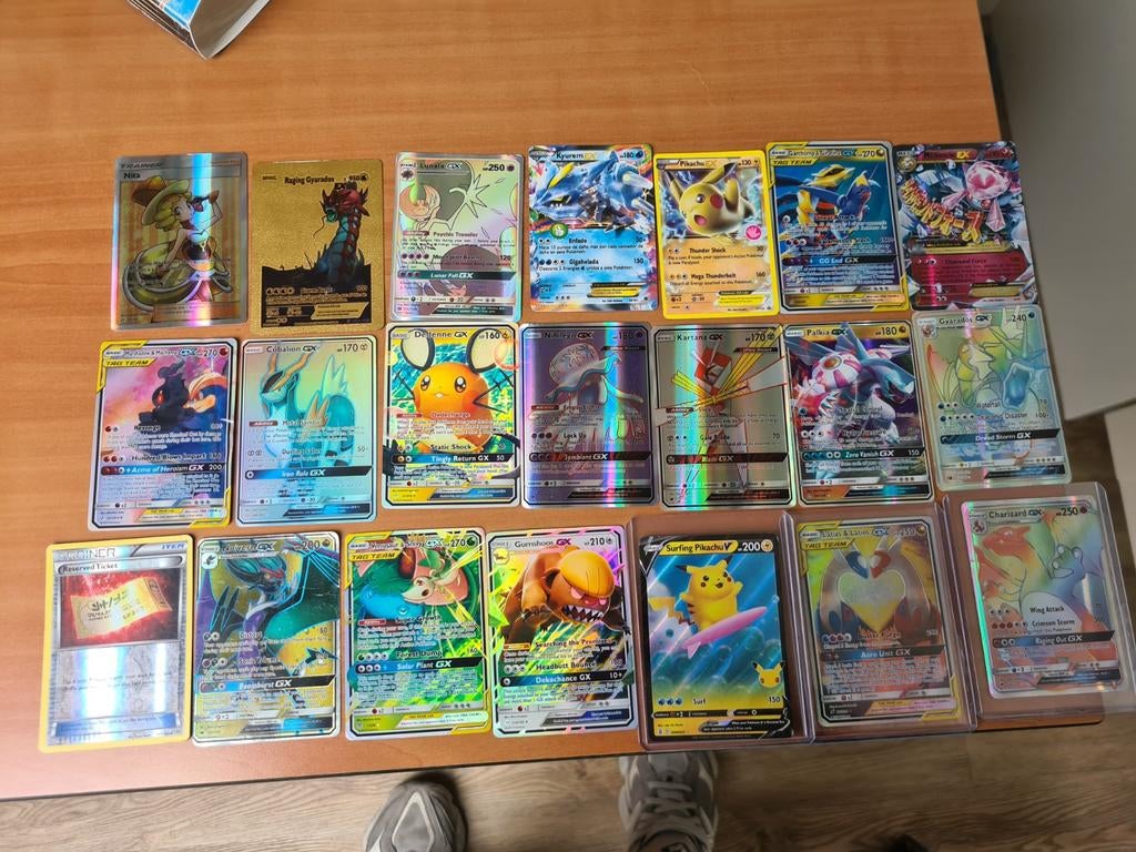 Diverse Pokémon kaarten collectie, Ophalen of Verzenden, Gebruikt, Meerdere kaarten, Foil