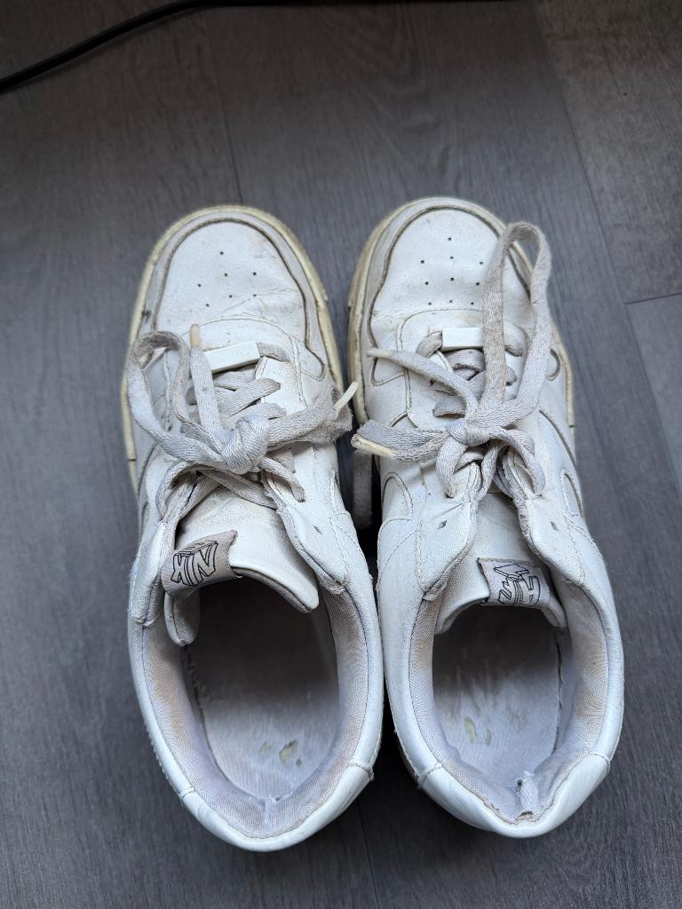 Gedragen Nike airforce 1 dames schoenen, Verzenden, Wit, Nike, Sneakers of Gympen