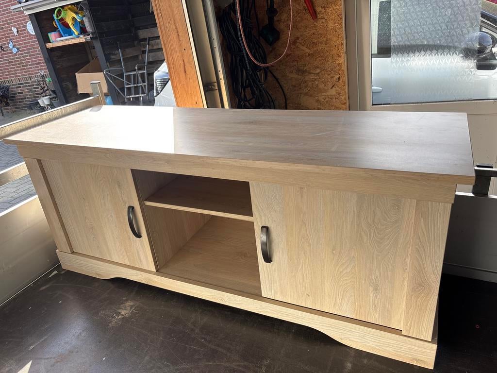 Modern Dressoir / TV Meubel - Licht Eiken Look, Huis en Inrichting, Kasten | Televisiemeubels, Zo goed als nieuw, Minder dan 100 cm