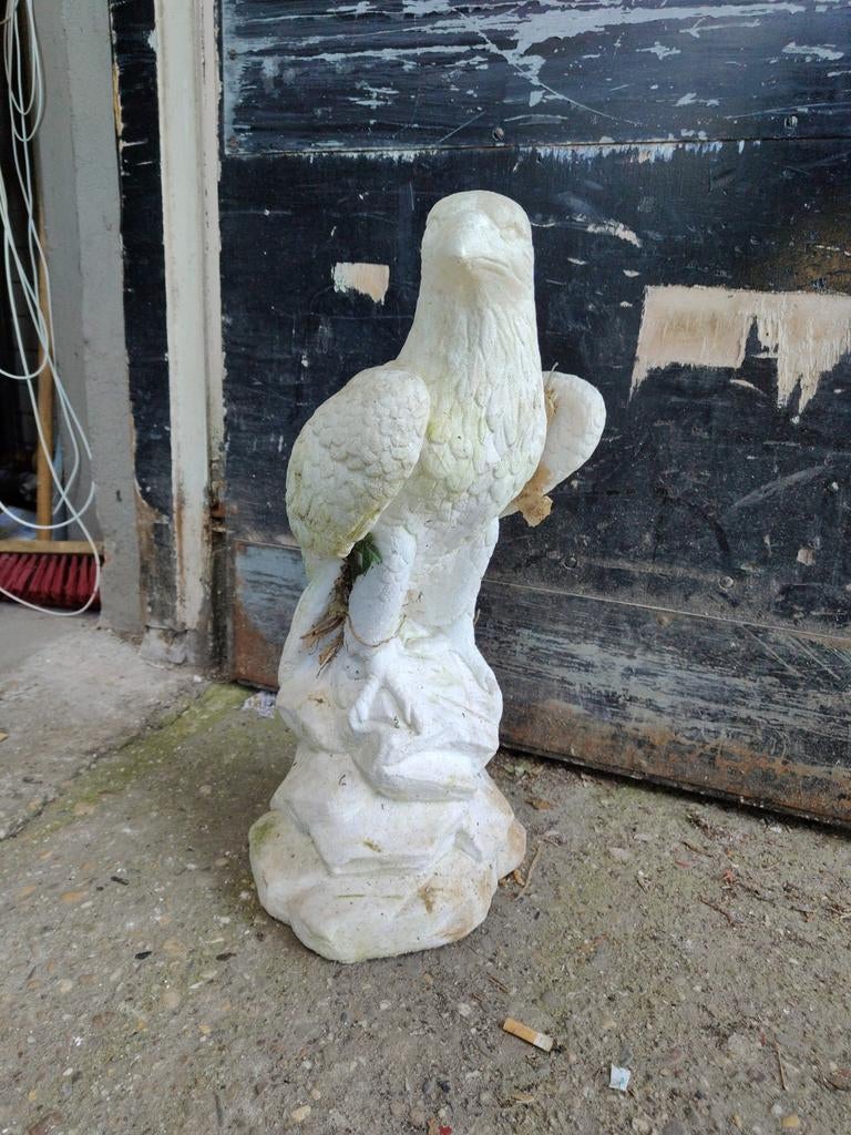 Wit beeld van een adelaar, Ophalen