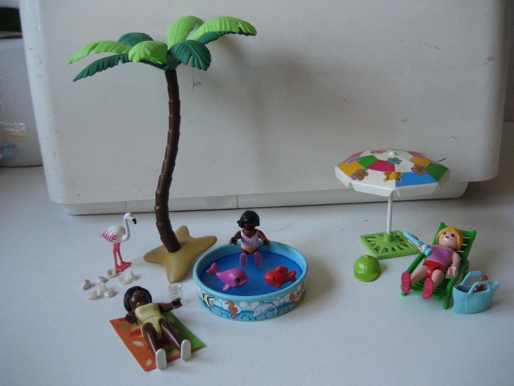 playmobil tropische vakantie onder de palmboom, Ophalen of Verzenden, Zo goed als nieuw