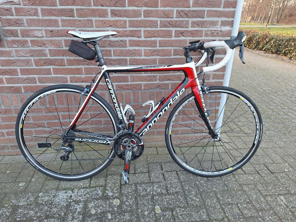 Cannondale SuperSix racefiets - Framemaat 56, Gebruikt, Carbon, Meer dan 20 versnellingen, 53 tot 57 cm