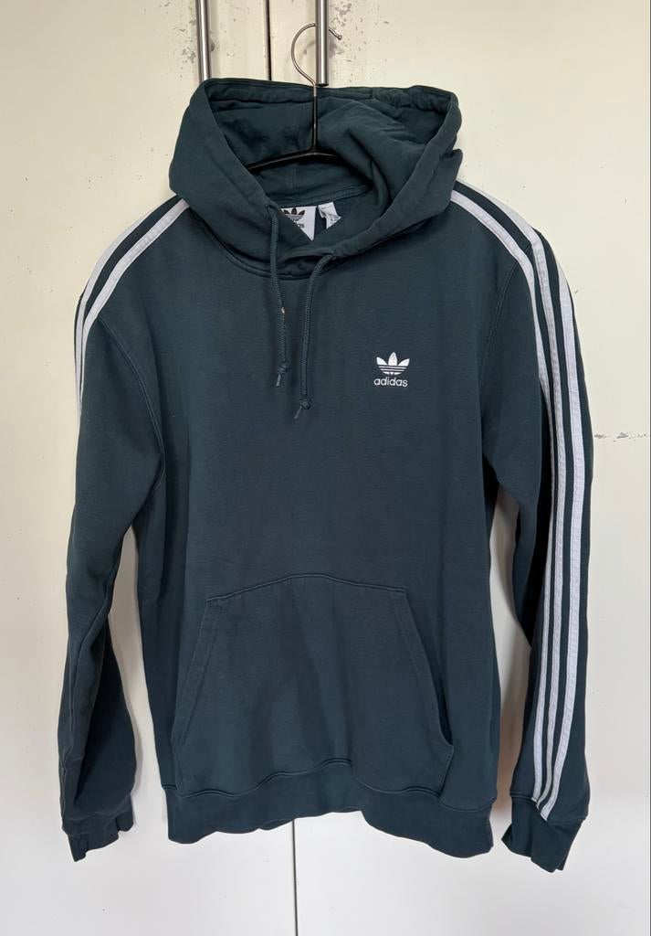 Groen Adidas Originals Joggingpak - Hoodie M, Broek L, Kleding | Heren, Overige maten, Ophalen of Verzenden, Gedragen, Groen