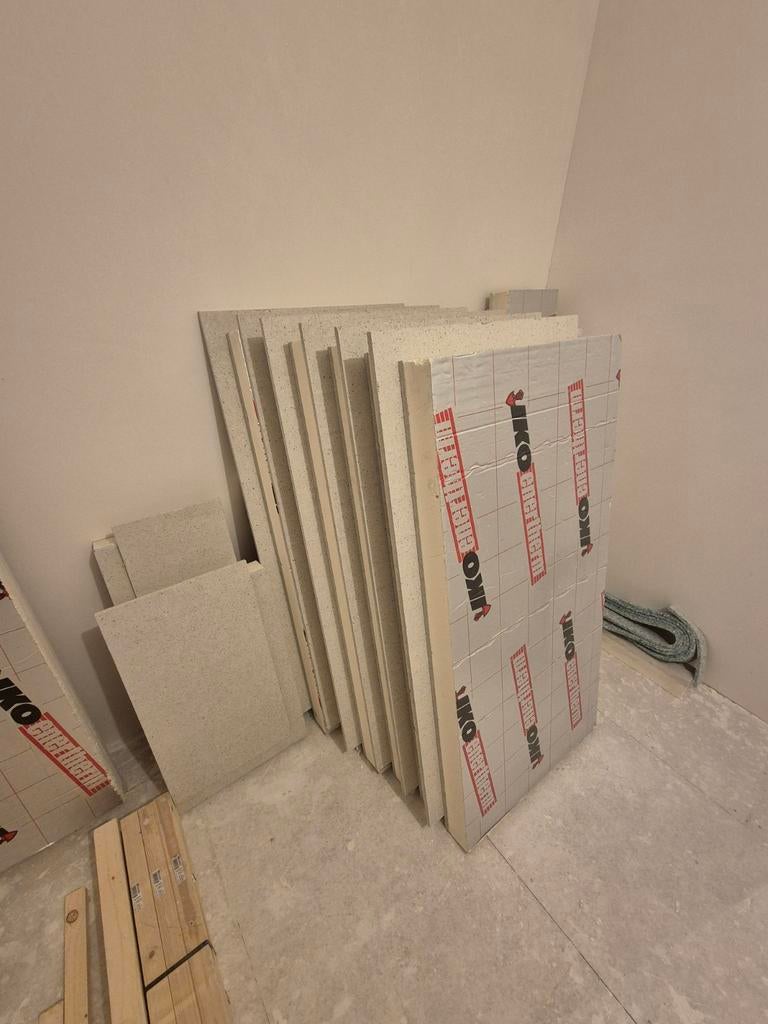 Fermacell + pir vloerplaten 9.5 cm dik (7 cm pir), Doe-het-zelf en Verbouw, Isolatie en Afdichting, Nieuw, Vloerisolatie, Overige materialen