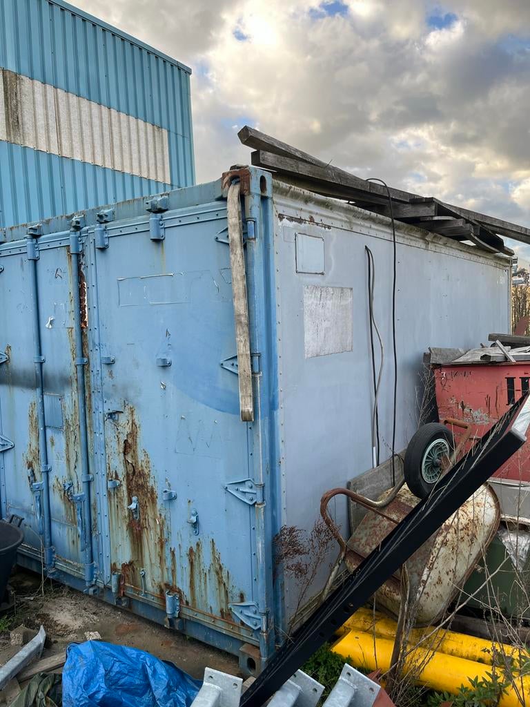 Container met gegalvaniseerde bochten en pijpfittingen, Gebruikt, Overige typen, Ophalen of Verzenden, Zink