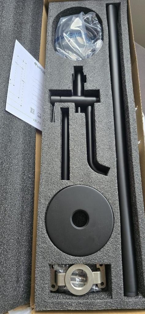 Freestanding Bath/Shower Mixer Allibert AVERY – Black (New), Minder dan 50 cm, Nieuw, Ophalen of Verzenden, Minder dan 100 cm