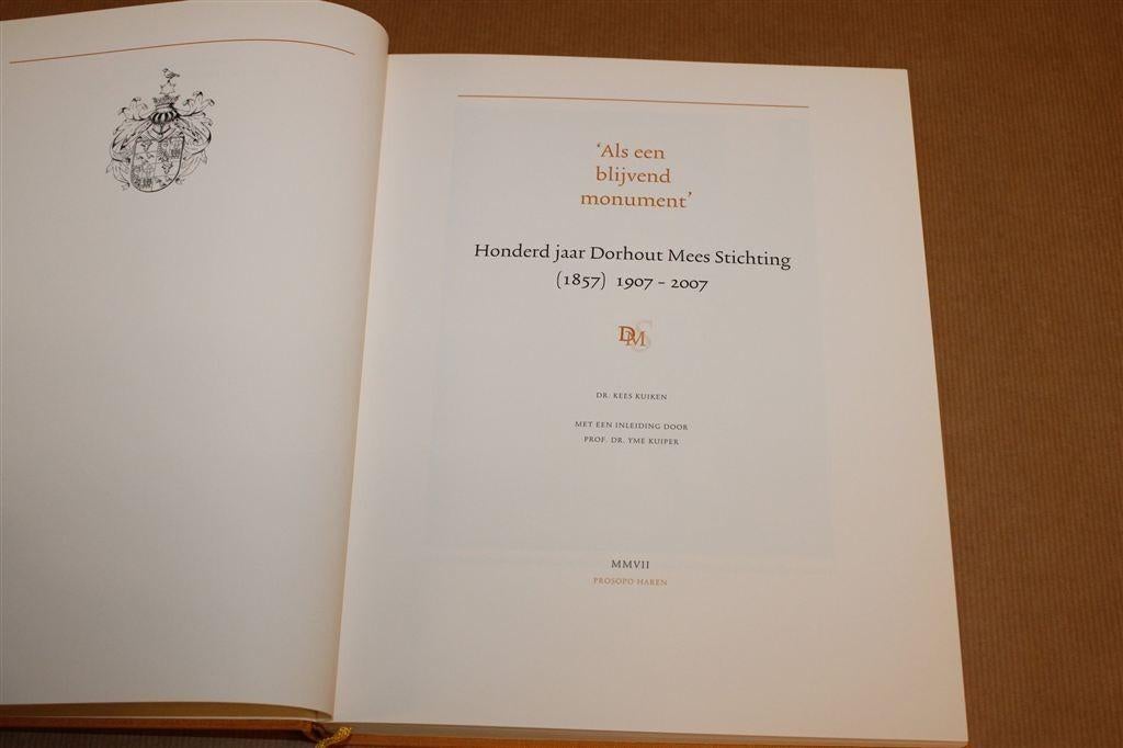 Dorhout Mees Stichting 100 Jaar + Stamboom Oplage 250, Ophalen of Verzenden, Gelezen