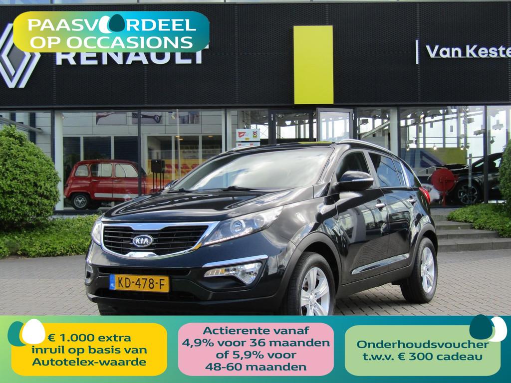 KIA Sportage 2.0 CVVT 2WD X-ecutive / Trekhaak / Leder / Cru, Parkeersensor, Gebruikt, Zwart, 4 cilinders