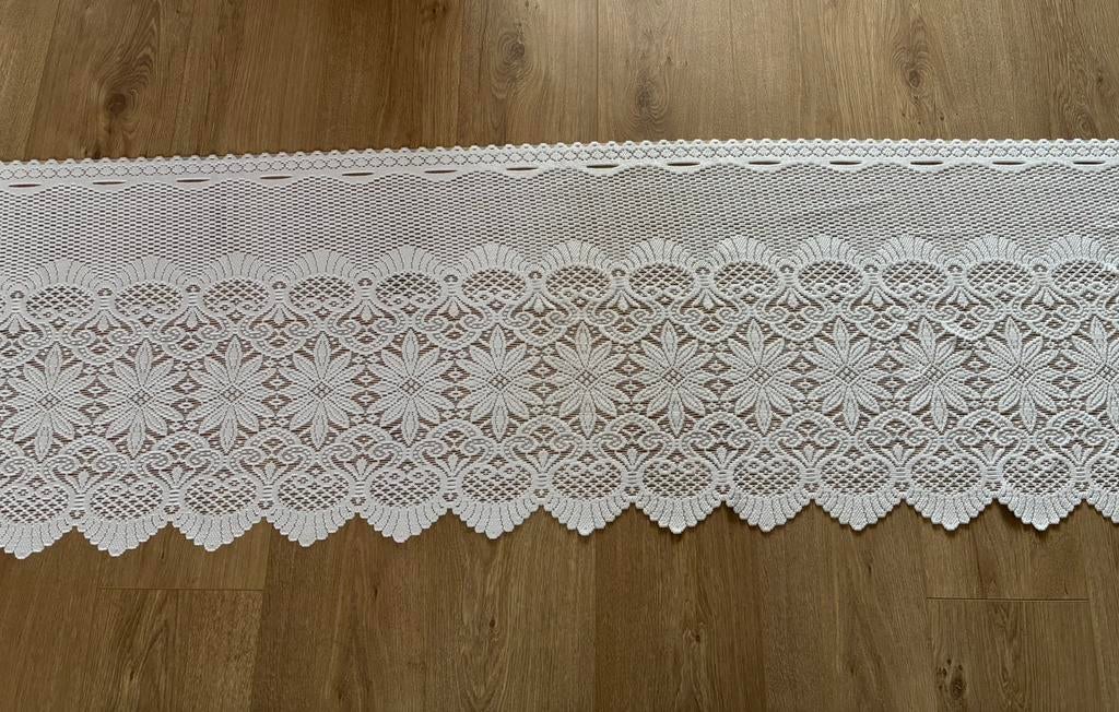 Vitrage Nieuw Wit (B:3.46x51hoog)Stevige kwaliteit, Wit, Nieuw, Ophalen of Verzenden, 200 cm of meer