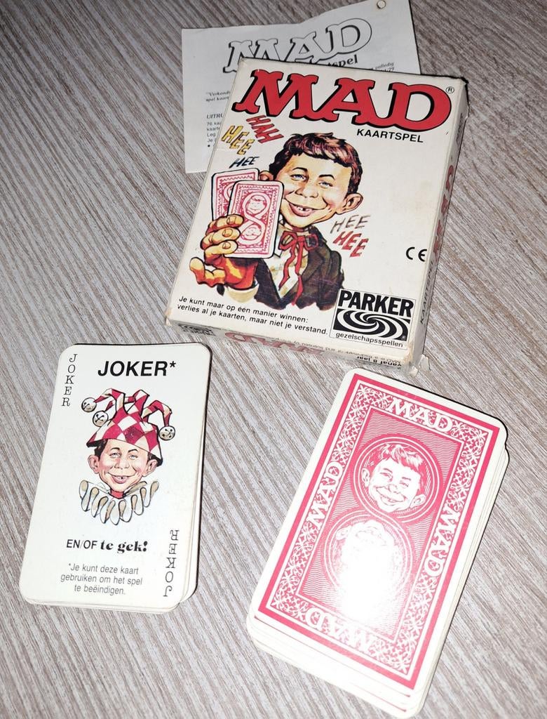 Mad kaartspel, Hobby en Vrije tijd, Ophalen of Verzenden, Zo goed als nieuw