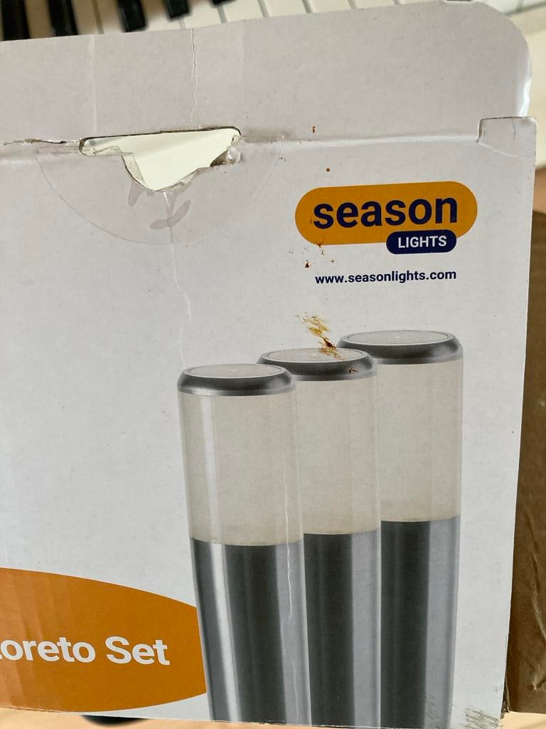 9 lampjes Season Lights Loreto Set - Buitenverlichting, Ophalen, Minder dan 50 watt, Aluminium, Vloerlamp