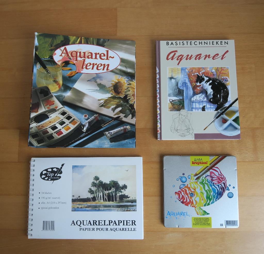 Aquarel set voor beginners, Ophalen of Verzenden, Zo goed als nieuw, Overige typen