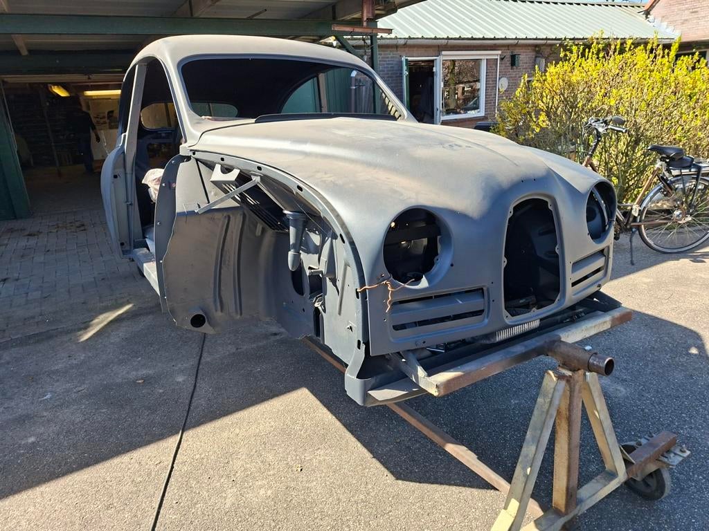 Saab 93B deluxe 1958 carosserie met onderdelen., Ophalen, Saab, Motorkap