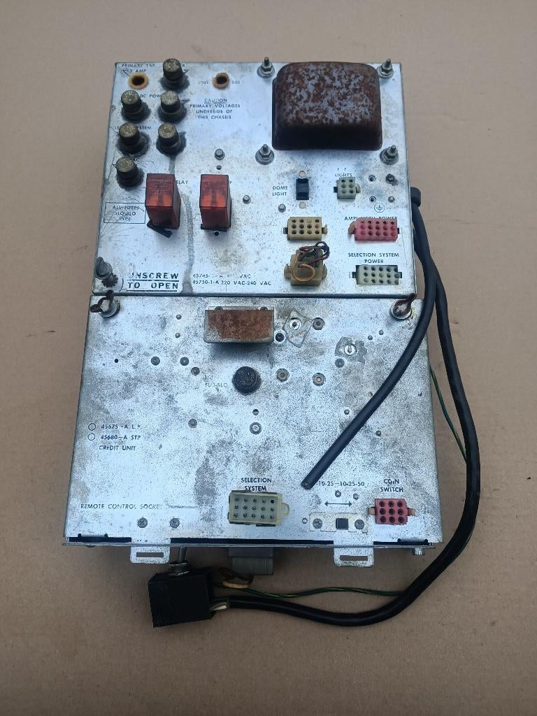 Voeding/ Unit Rock-ola 442 (1971) jukebox, Verzenden, Gebruikt, 1950 tot 1960, Seeburg