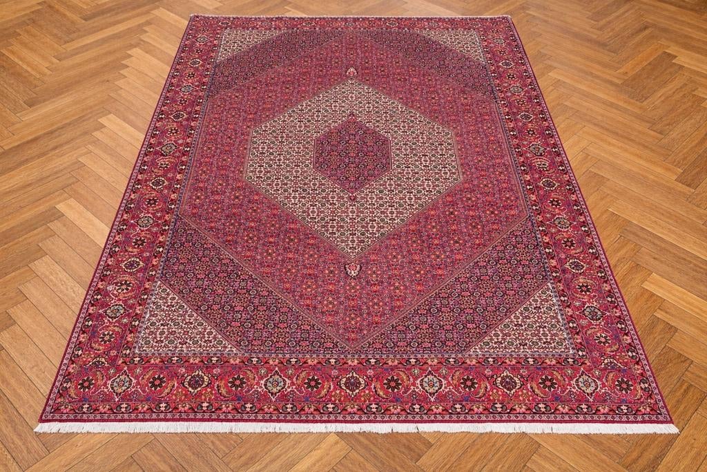 Handgeknoopt perzisch tapijt bidjar 366x258, Info@SlatsAntiek.nl, Crème, Perzisch, Vof Slats Antiek