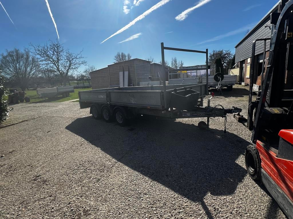 Ifor Williams LM147G/3 tridemas plateauwagen 423225 3,5T, Ophalen, Gebruikt