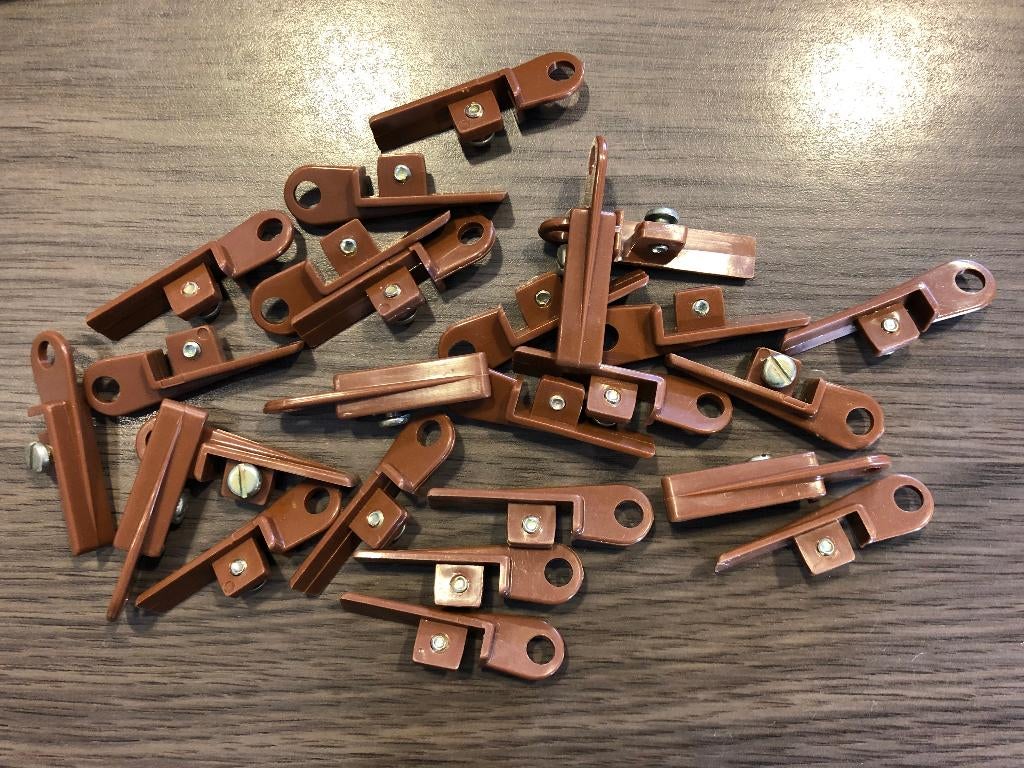 Eindstop voor Swish rail DL190 bruin kunststof, Ophalen of Verzenden, Nieuw, Bruin, Minder dan 100 cm