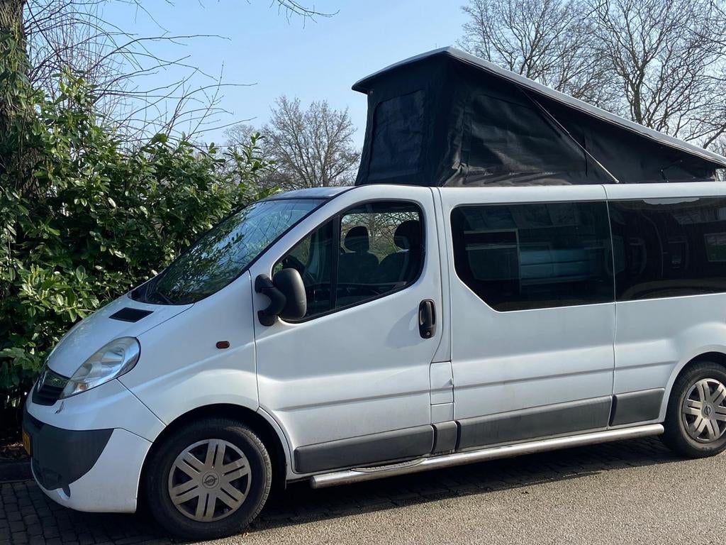 Compacte Opel Vivaro H1L2 Buscamper met hefdak, Caravans en Kamperen, Campers, Buscamper of Camperbus, Particulier, Hefdak, Overige merken
