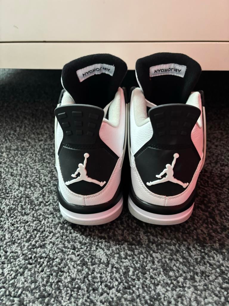 Jordan 4 Military Black, Ophalen, Zwart, Nieuw, Sneakers of Gympen