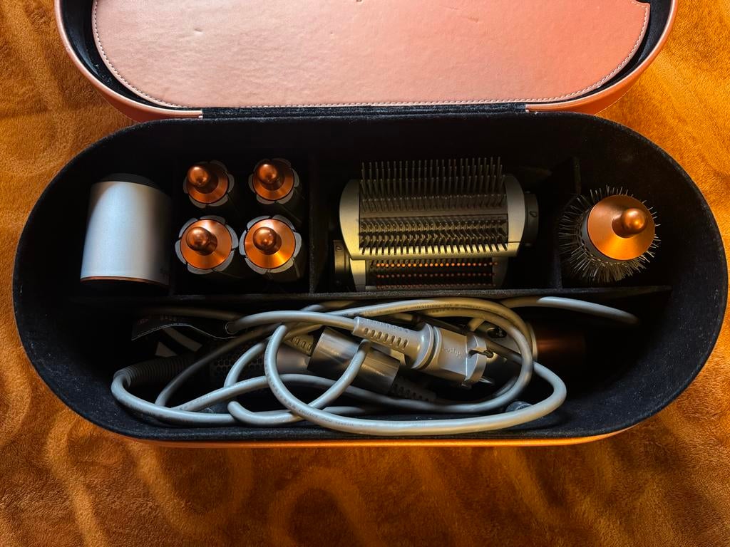 Dyson Airwrap Complete Styler met accessoires en doos, Ophalen of Verzenden, Gebruikt, Haarverzorging