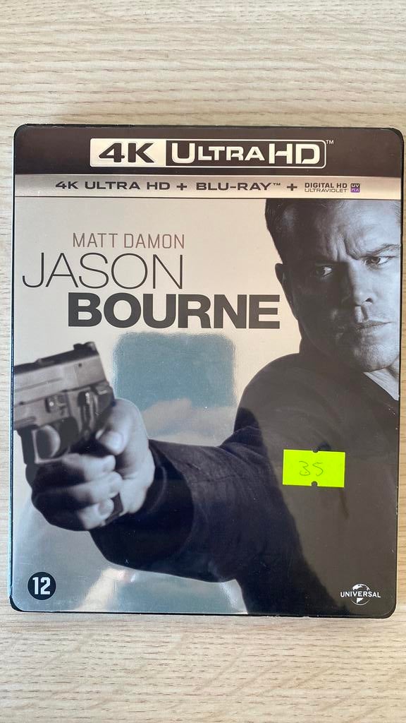 Jason bourne 4K blu ray NL versie met slipcover, Cd's en Dvd's, Blu-ray, Ophalen of Verzenden, Zo goed als nieuw, Actie