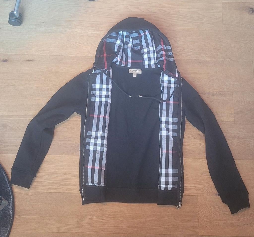 Burberry hoodie met ruitpatroon - Zwart, Zwart, Nieuw, Burberry, Verzenden