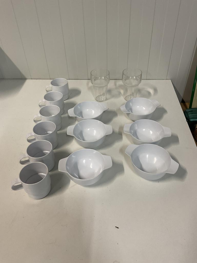 Mepal camping servies 14 delig, Caravans en Kamperen, Ophalen, Zo goed als nieuw