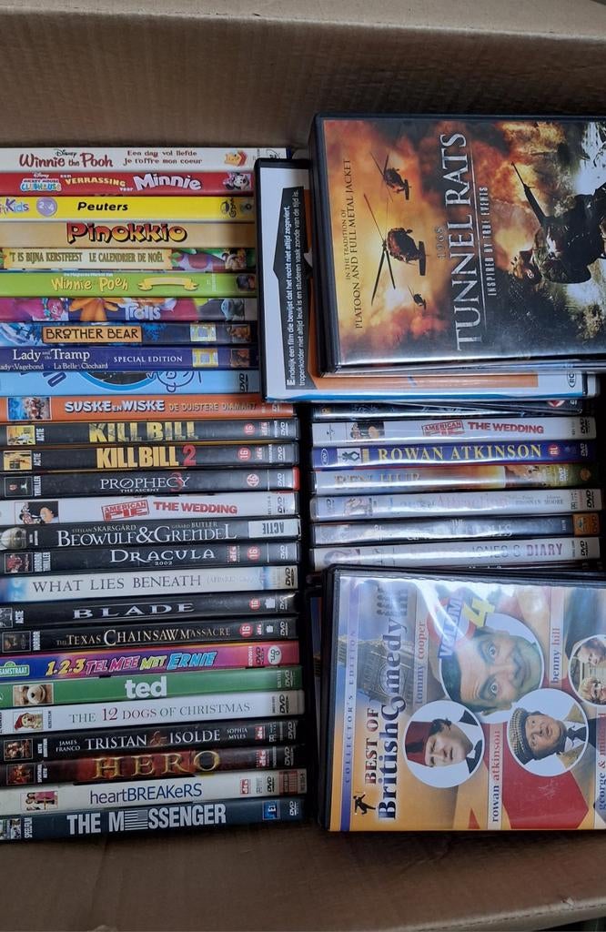 Partij DVD'S allemaal origineel en geen dubbel., Alle leeftijden, Ophalen, Zo goed als nieuw