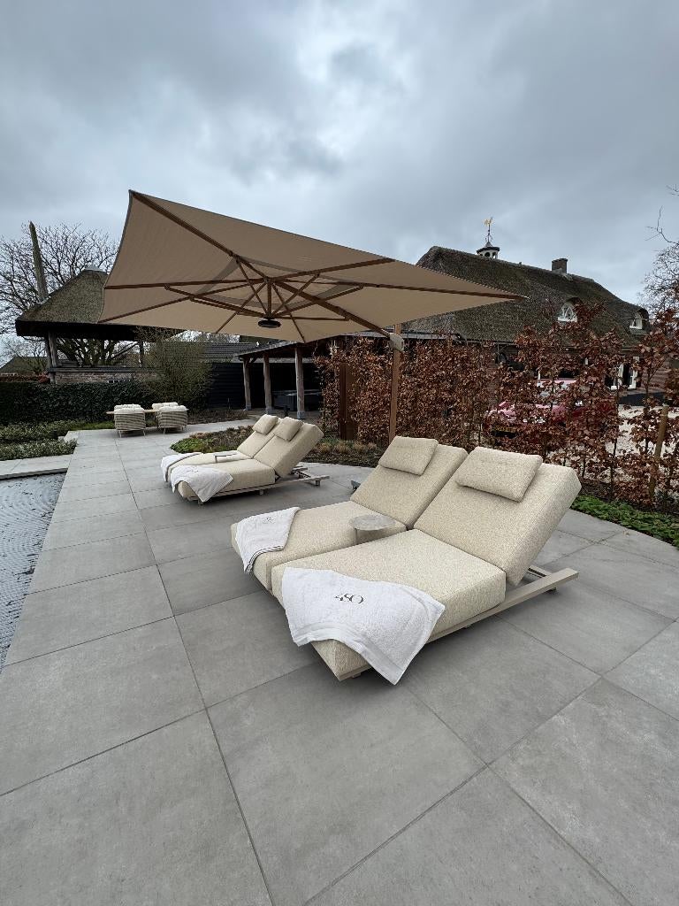 4 seasons outdoor ligbed Latte Daybed Verstelbaar, Ophalen of Verzenden, Nieuw
