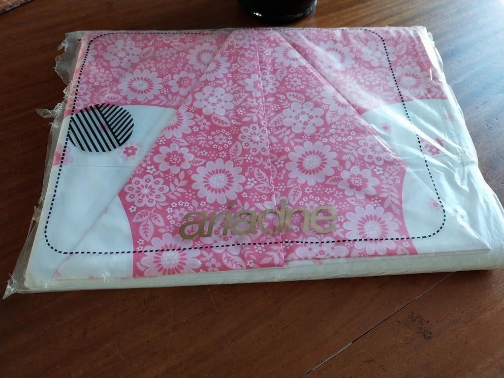 Retro lakenset, Eenpersoons, Nieuw, Ophalen of Verzenden, Roze