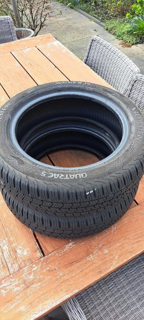 2x Vredestein 4 Seizoenen Banden 155/65 R14, Auto-onderdelen, Banden en Velgen, Ophalen, 14 inch, Gebruikt, 155 mm